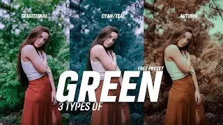 [Camera RAW Preset Free] 3 Types of Green Color Effects in Photoshop