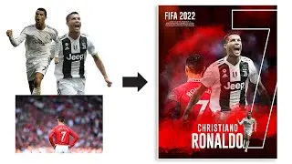 How to make Poster Design | Ronaldo Poster | FIFA 2022