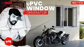 uPVC Window Generator 3dsmax Tutorial in Tamil 