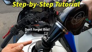 How to fill a motorcycle gas tank… NOT as simple as you think