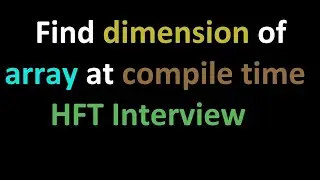 C++ Template Metaprogramming | HFT Interview Question