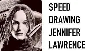 Jennifer Lawrence | Katniss Everdeen : The Hunger Games | Speed drawing | 4K 60FPS