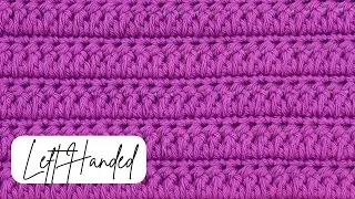 LEFT HANDED CROCHET: Forked Cluster Stitch