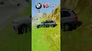 БМВ vs МЕРС #shorts #beamng