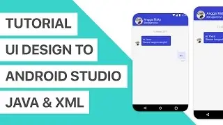 Chat App UI Design to Android Studio XML and Java Tutorial