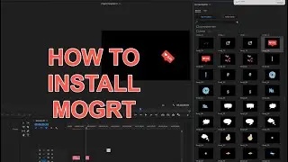 How to install MOGRTS for Premiere Pro