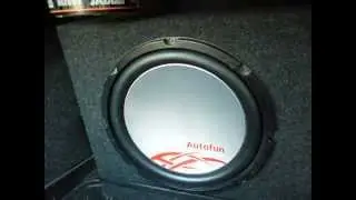 Звучание сабвуфера Autofun AS 12/ Subwoofer performance Autofun AS 12