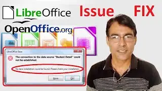 Java Runtime Environment not found | No Java installation could be found in LibreOffice | JRE error