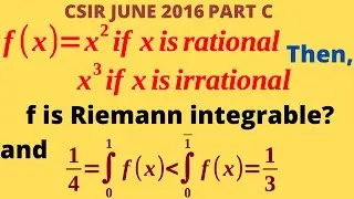 A PROBLEM ON RIEMANN INTEGRATION OF DIRICHLET LIKE FUNCTIONS