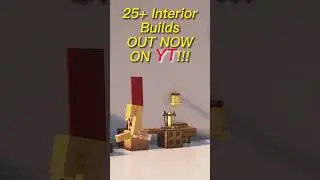 25+! Tips & Builds To Improve Your Interiors OUT NOW!!! #buildtips #minecraft #shorts  #starterhouse