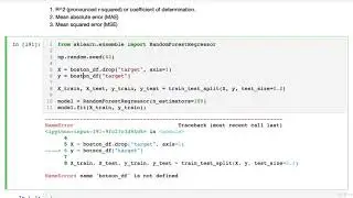 106  Evaluating A Regression Model 1 R2 Score | Scikit-learn Creating Machine Learning Models