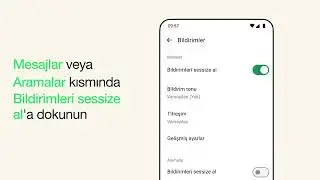 Grup Bildirimlerini Sessize Alma ve Bildirimlerin Sesini Açma | WhatsApp