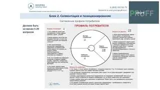 Маркетинг для бизнеса Урок 10. Профиль потребителя и ценностное предложение