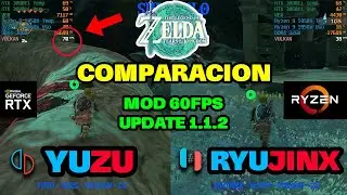 ✅CUAL EMULADOR ES MEJOR - LA BATALLA DEFINITIVA YUZU vs RYUJINX COMPARACION ZELDA TOTK UPDATE 1.1.2