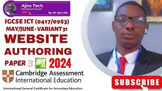 IGCSE ICT (0417/0983) Paper 3 Website Authoring May June 2024 Variant 31 | Microsoft Expression Web