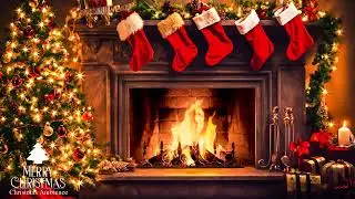 The Best Old Christmas Songs with Fireplace 🎅🏼 3 Hours Classic Christmas Music 🎄Merry Christmas 2025