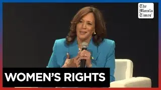 Harris attacks Trump on abortion rights