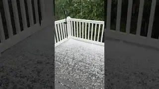 Hail Returns (Looks Like It Snowed) In West Virginia