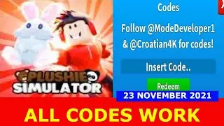 ALL CODES WORK [UPDATE 2] Volcano Egg! Plushie Simulator ROBLOX  | November 23, 2021