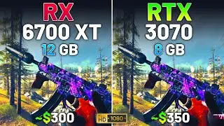 RX 6700 XT vs RTX 3070 - Test in 12 Games in 2024