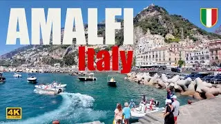 Amalfi & Atrani — Walking in Italian Coastal Towns 4K