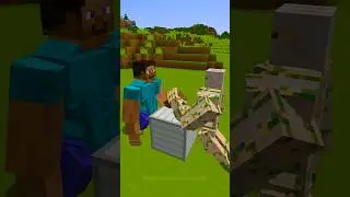 HELP Herobrine Arm Wrestle VS Iron Golem (BACK2BACK) 🤯 