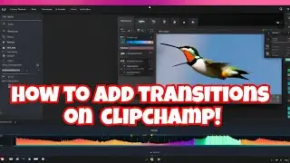 How to add transition on clipchamp video editing tutorial (Step By Step) 2024