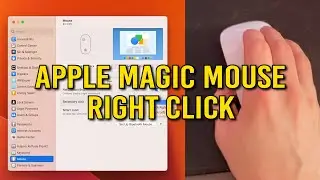 Turn on Right Click on Apple Magic Mouse Mac OS 13 Ventura