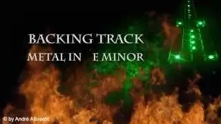 backing track epic metal in E minor