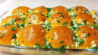 Мягкие как Пух Пампушки с чесноком и зеленью к борщу Вкусный  Рецепт Пампушек