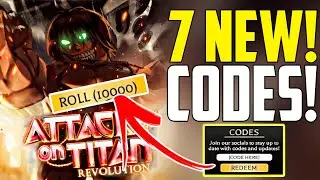 *NEW* WORKING CODES FOR ATTACK ON TITAN REVOLUTION IN AUGUST 2024 - AOTR CODES - ROBLOX AOTR