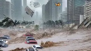 Shanghai under water as typhoon brings heavy rain, flooding the city! China in chaos