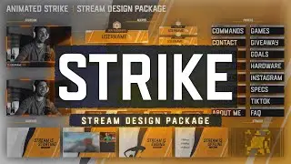 Animated Counter-Strike 2 inspired Twitch Overlay Package for Streamers