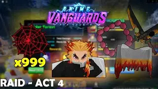 EASIEST Way to Solo Raid - Act 4 with This Unit in Anime Vanguards Roblox!