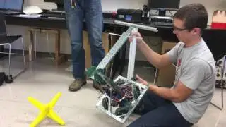 Storm Robotics Testing Elevation Mechanism VEX Starstruck