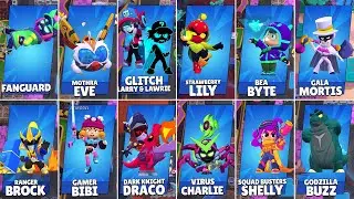 ALL NEW SKINS IN BRAWL STARS WINNING ANIMATIONS