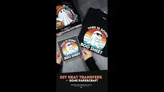 MANY DIY Heat Transfer T-shirts +  Halloween Cute Ghosts Prints | HTVRONT EASY PRESS