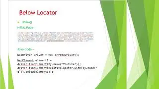 Locators with Example in Selenium | Selenium Automation Testing
