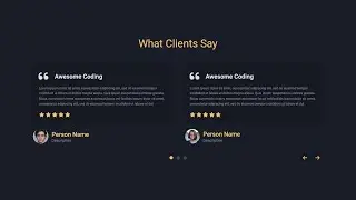 Responsive Testimonials Slider Using HTML CSS & JavaScript | Owl-Carousel Slider