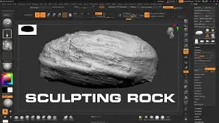 sculpting Rock and Cliff tutorial part 2