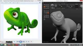 Sculptris Tutorial - how to Sculpt Tangled's Pascal (time lapse)