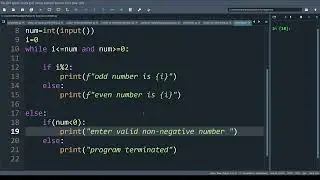 Exercise no. 3 | How to find ODD and EVEN numbers up to given limit. | odd and even using while loop