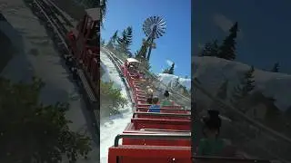 POV: Insane Mountain Mine Train Roller Coaster!🎢 #shorts