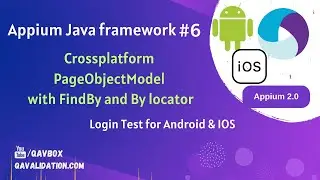 Cross platform PageObjectModel for Appium framework | Login test for Android & IOS