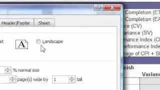 How to open the page setup dialog box Excel