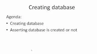 SQL Query to create database