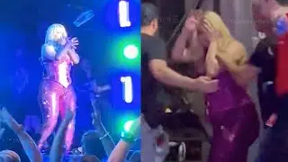 Bebe Rexha Hit With Phone Thrown From Audience