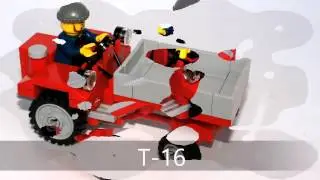 Самоходное шасси Т-16 из Lego (мини-инструкция)