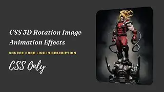 3D Rotating Image Slider Using HTML and CSS | Keyframe Effects