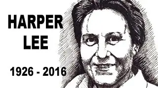 To Kill A Mocking Bird author Harper Lee - Time Lapse Drawing